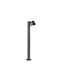 Ideal Lux Gas Outdoor Floor Lamp Small Post 35W IP43 for GU10 Socket Gray