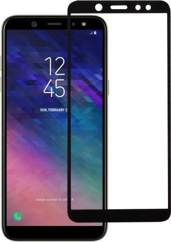 3D Full Face Tempered Glass Black (Galaxy A6 2018)