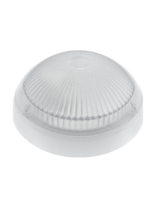 Elmark Outdoor Ceiling Flush Mount E27 in White Color 91AT1209