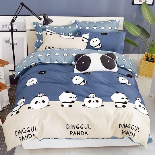 Homeline Set Kids Duvet Cover Single Blue Homeline Set Kids Duvet Cover Single Blue