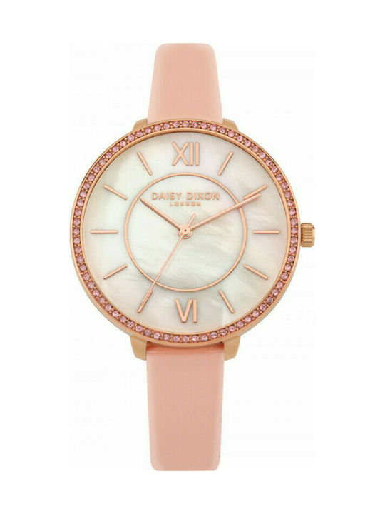 Daisy Dixon Bella Watch with Pink Leather Strap