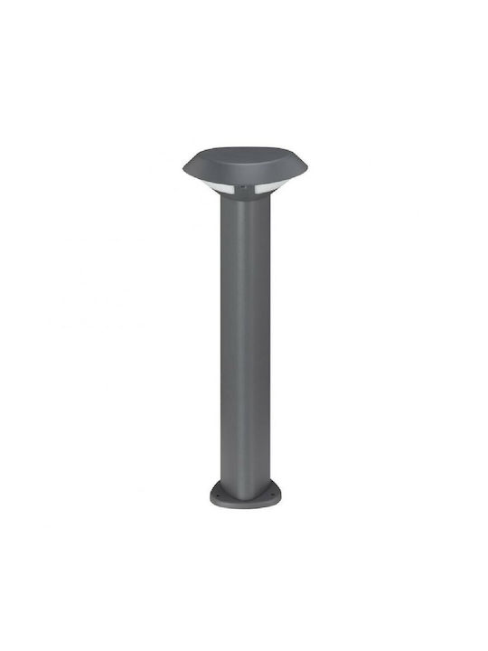 Sun Light Фенер Малък Пост LED За Външна Употреба 6W С Топло Бяла Светлина IP54 Сив
