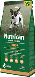 Nutrican Junior 15kg Hrană Uscată pentru Cățeluși cu Porumb, Pui și Orez