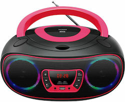 Denver Φορητό Ηχοσύστημα TCL-212BT με Bluetooth / CD / USB / Ραδιόφωνο σε Ροζ Χρώμα