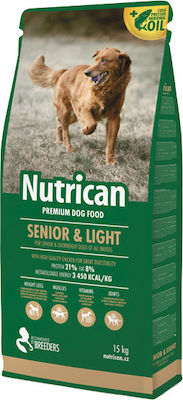 Nutrican Senior & Light 3kg Trockenfutter Diät für ältere Hunde mit Mais und Huhn