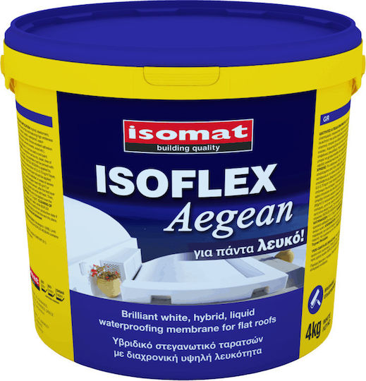 Isomat Isoflex Aegean Elastomer Acrylic Insulating Sealing Polyurethane 4kg White