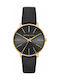 Michael Kors Pyper Watch with Black Leather Strap