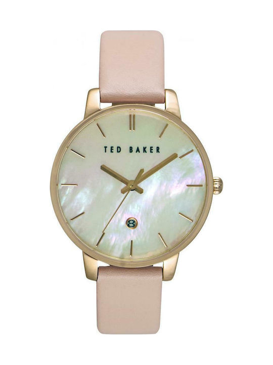 Ted Baker Watch with Pink Leather Strap TE10026423