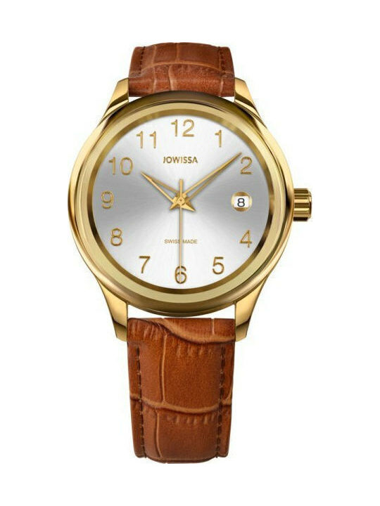 Jowissa Tiro Дамски Часовник 38mm Кварцов С Кафява Кожена Каишка