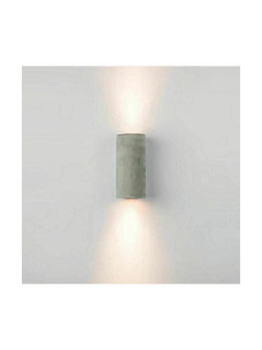 Zambelis Lights Modern Wall Lamp with Socket GU10 in Gray Color Width 16cm