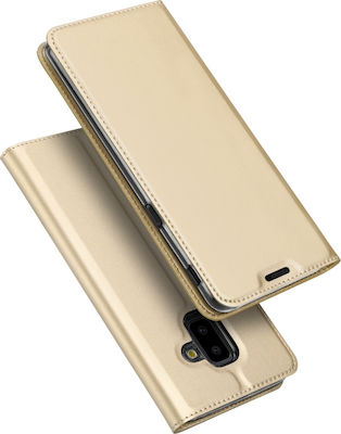 Dux Ducis Skin Pro Synthetic Leather Book Gold (Galaxy J6+)