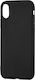 Matt Back Cover Σιλικόνης 1.2mm Μαύρο (iPhone XR)