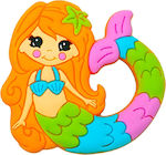 SilliChews Mermaid Teether Teething Ring made of Silicone for 3 m+ 1pcs