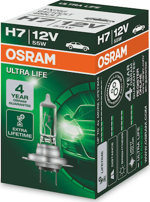 Osram Lămpi Autoturismului Ultra Life H7 Halogen 12V 55W 1buc