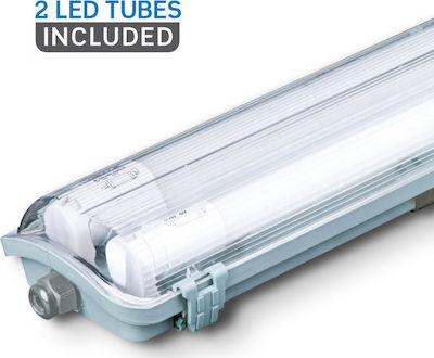 V-TAC Φωτιστικό Σκαφάκι Exterior cu 2 becuri LED T8 22W 156buc