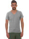 Bodymove Men's Athletic T-shirt Short Sleeve Gray