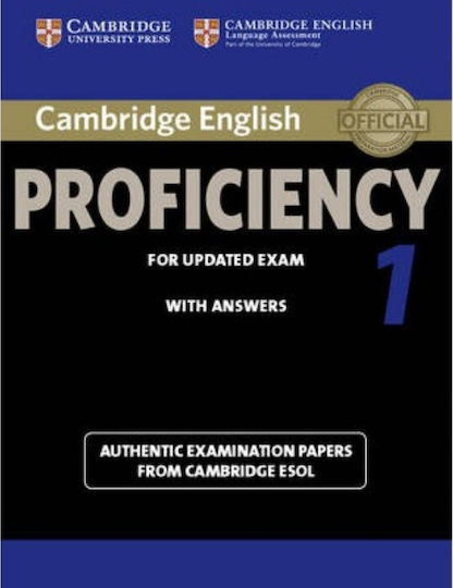 Cambridge English Proficiency for Updated Exam 1 Student 's Book W/a