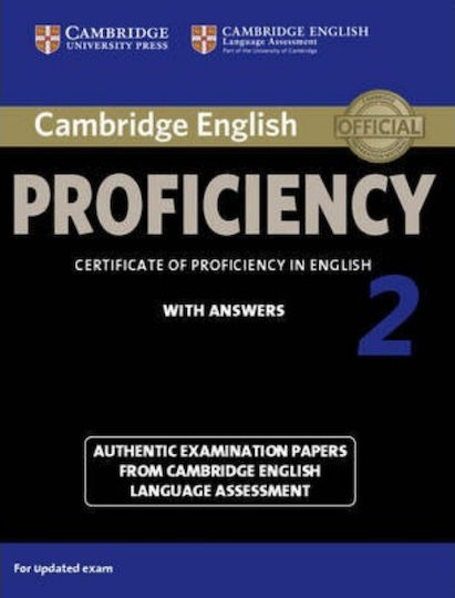 Cambridge English Proficiency for Updated Exam 2 Student 's Book W/a