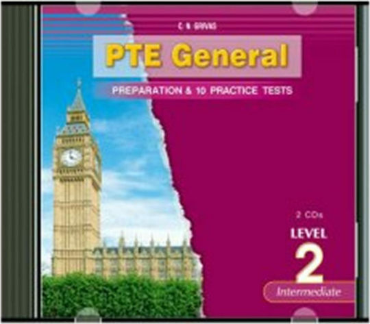 Pte General Level 2 Preparation & 10 Practice Tests Cd (2)