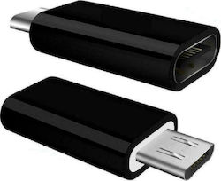 Powertech CAB-UC020 micro USB male σε USB-C female Powertech CAB-UC020 micro USB male σε USB-C female