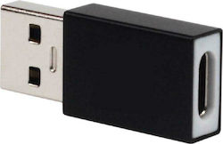 Powertech Μετατροπέας USB-A male σε USB-C female (CAB-UC024)