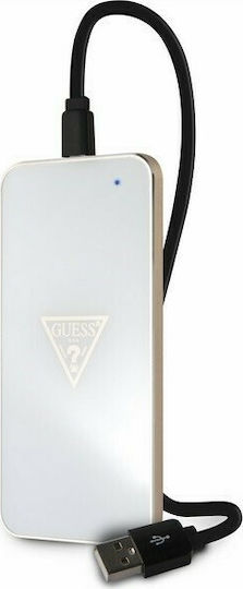 Guess Wireless Charging Pad (Qi Pad) in White Colour (GUWCP850TLW)