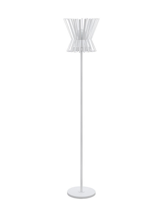 Eglo Locubin Stehlampe H153.5xB30cm. mit Fassung für Lampe E27 Weiß