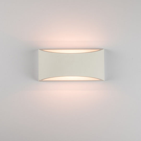 Zambelis Lights Μοντέρνο Φωτιστικό Τοίχου με Ντουί G9 Λευκό 12x12x8.5εκ.