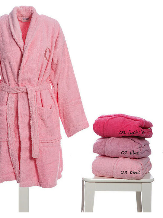 Sunshine Mini Pink Bademantel mit Kapuze in Ros...