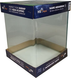 HS Aqua Volglas Quadro No.1 Aquarium 10lt 20x20x25cm Transparent