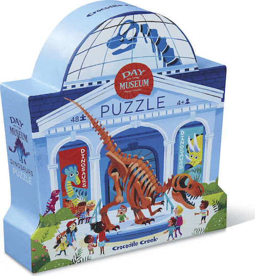 Kids Puzzle Dinosaur Day at The Museum for 4+ years old+ Years 48pcs Crocodile Creek