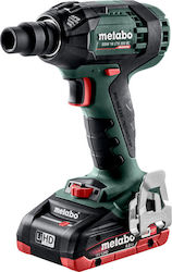 Metabo SSW 18 LTX 300 BL Brushless Impact Wrench Battery 18V 2x4Ah with Socket 1/2" & Hex