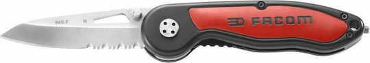 Facom Lock-back With Bi-material Handle Briceag cu mecanism de blocare Roșu în Toc