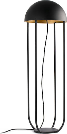 Faro Barcelona Jellyfish Stehlampe Höhe 90xM29cm mit Lampenbirnensockel E27 Schwarz-Gold