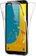 Forcell + 360 Degree Full Body Two Crystal Front Back Hard Σιλικόνης 0.3mm Διάφανο (Galaxy J6+)