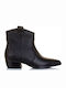 Sante Leather Women's Cowboy Boots Black