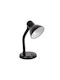 Keskor Office Lamp with Flexible Arm for Socket E27 in Black Color