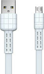 Remax Armor RC-116m 1m Flat USB 2.0 to micro USB Cable White