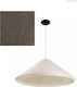 Faro Barcelona Hue Pendant Light Three-Light for Socket E27 Brown