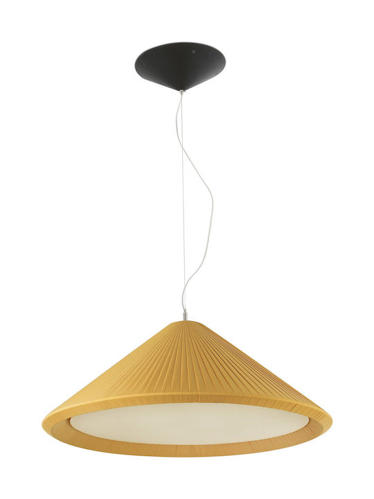 Faro Barcelona Hue Pendant Light Three-Light for Socket E27 Yellow