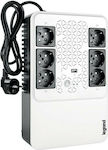 Legrand Keor Multiplug USV 800VA 480W mit 6 Schuko Steckdosen