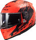 LS2 Breaker FF390 Full Face Helmet with Pinlock and Sun Visor ECE 22.05 1400gr Swat Fluo Orange / Black KR00204