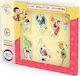 Wooden Kids Peg Puzzle Wooden Puzzle Αθλήματα II 6pcs Anelixi