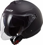 LS2 OF573 Twister II Jet Helmet with Sun Visor ...