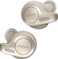 Jabra Elite 65t In-ear Bluetooth Handsfree Ακουστικά με Αντοχή στον Ιδρώτα και Θήκη Φόρτισης Χρυσά