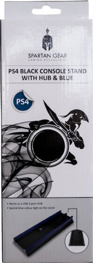Spartan Gear Suport Cu Hub USB Și Lumină Albastră Suport PS4 Albastru