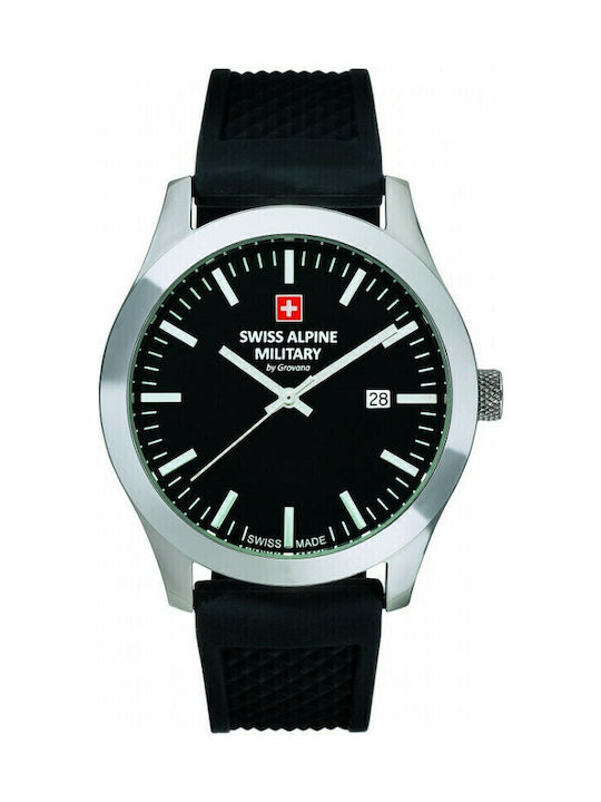 Swiss Alpine Military by Grovana Watch Battery with Rubber Strap Swiss Alpine Military by Grovana Watch Battery with Rubber Strap