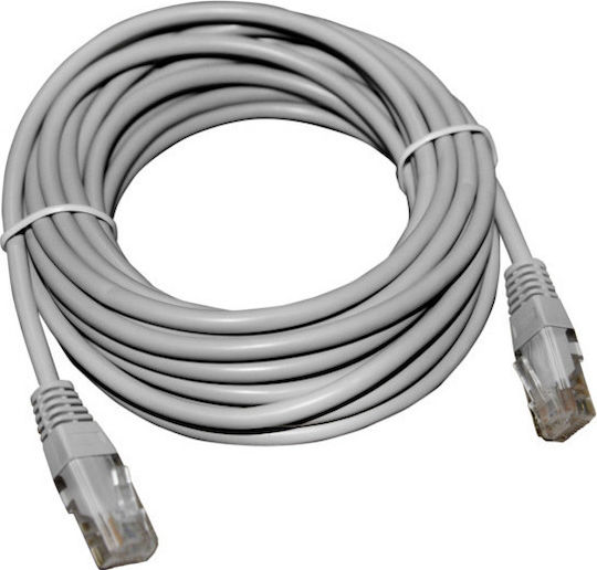 Adeleq U/UTP Cat.5e (Gigabit) Καλώδιο Δικτύου Ethernet 15m Γκρι