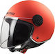 LS2 Sphere Lux OF558 Solid Matt Fluo Orange Motorradhelm Jet ECE 22.05 1000gr 30558 50 51