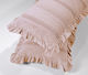 Down Town Home Decorative Pillow Case 454 100% Cotton Pink 60x40cm